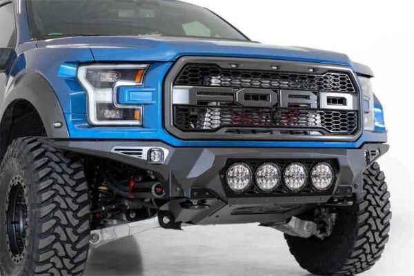 Addictive Desert Designs 17-20 Ford F-150 Raptor Bomber Front Bumper w/ 4 Rigid 360 6in Round Mounts - Image 3