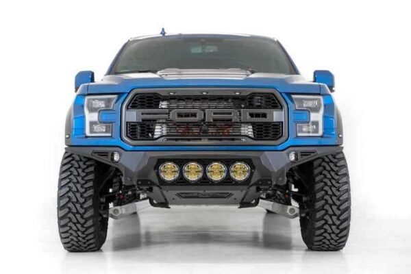 Addictive Desert Designs 17-20 Ford F-150 Raptor Bomber Front Bumper w/ 4 Rigid 360 6in Round Mounts - Image 4
