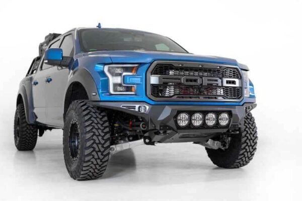 Addictive Desert Designs 17-20 Ford F-150 Raptor Bomber Front Bumper w/ 4 Rigid 360 6in Round Mounts - Image 5