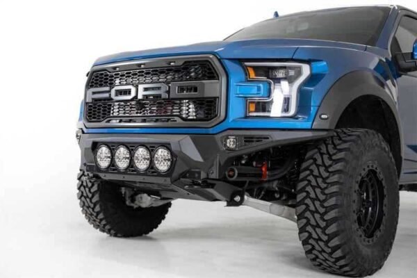 Addictive Desert Designs 17-20 Ford F-150 Raptor Bomber Front Bumper w/ 4 Rigid 360 6in Round Mounts - Image 6
