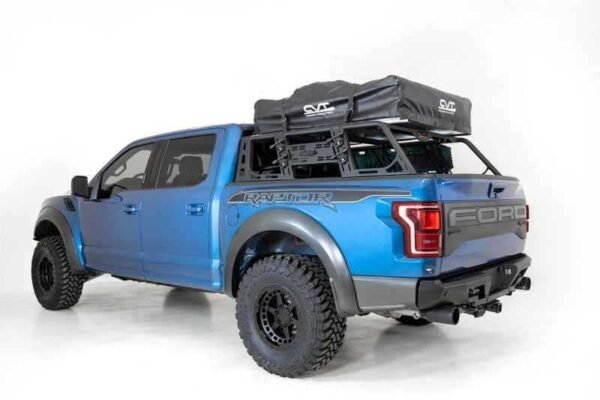 Addictive Desert Designs 2015+ Ford F-150 Overlander Chase Rack w/ 3rd Brake Light - Hammer Black - Image 5