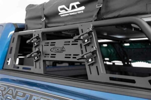 Addictive Desert Designs 2015+ Ford F-150 Overlander Chase Rack w/ 3rd Brake Light - Hammer Black - Image 7