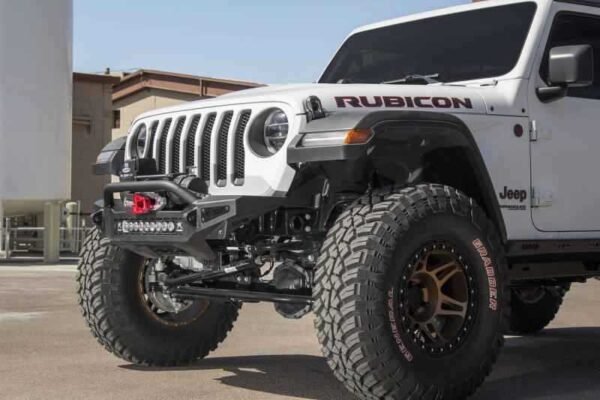 Addictive Desert Designs 2018 Jeep Wrangler JL Rock Fighter Front Bumper w/ Low Profile Top Hoop - Image 2