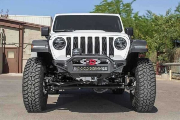 Addictive Desert Designs 2018 Jeep Wrangler JL Rock Fighter Front Bumper w/ Low Profile Top Hoop - Image 4
