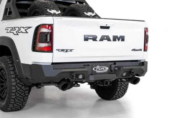 Addictive Desert Designs 2021 Dodge RAM 1500 TRX Stealth Fighter Rear Bumper - Hammer Black - Image 5