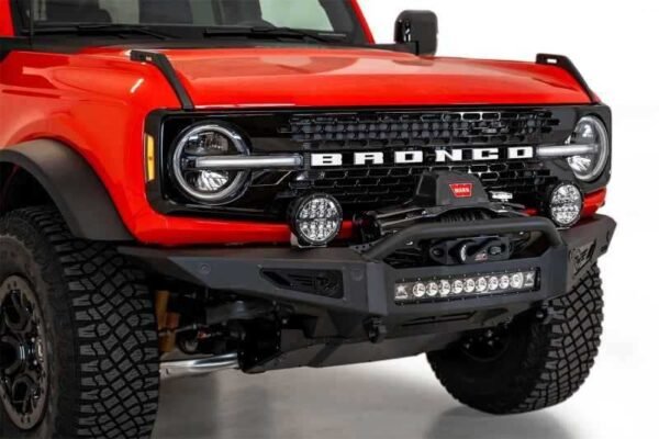 Addictive Desert Designs 2021+ Ford Bronco Rock Fighter Front Bumper - Hammer Black - Image 3