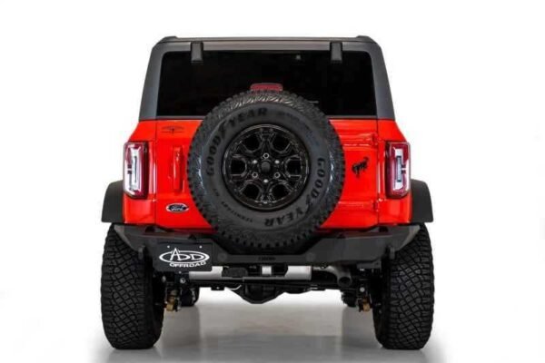 Addictive Desert Designs 2021+ Ford Bronco Rock Fighter Rear Bumper - Hammer Black - Image 2