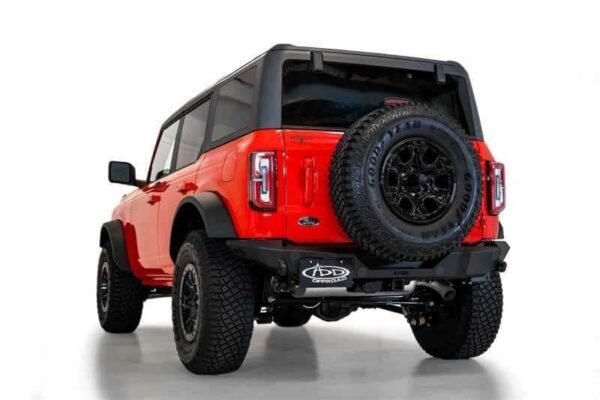 Addictive Desert Designs 2021+ Ford Bronco Rock Fighter Rear Bumper - Hammer Black - Image 3
