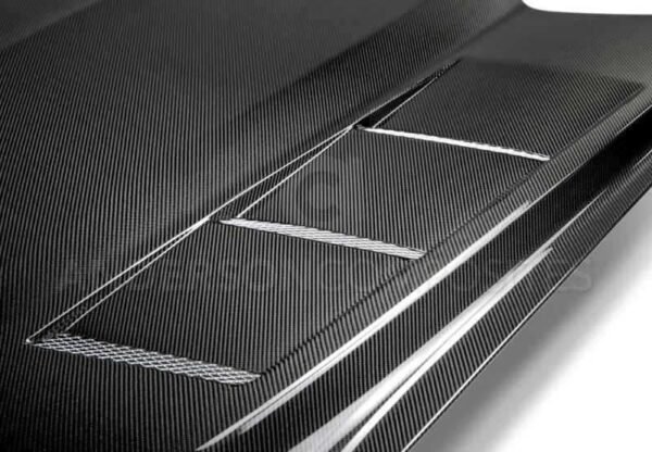 Anderson Composites 15-17 Ford Mustang Heat Extractor Double Sided Hood - Image 3