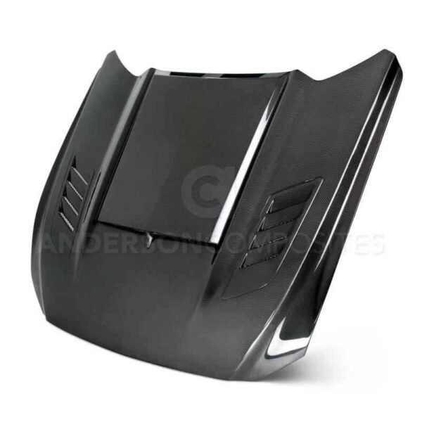 Anderson Composites 15-17 Ford Mustang Ram Air Double Sided Hood - Image 2