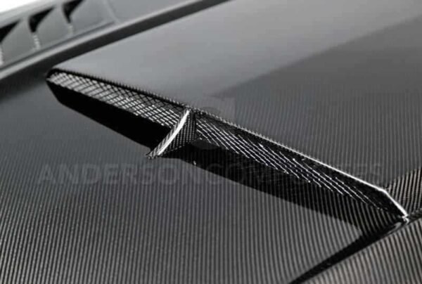Anderson Composites 15-17 Ford Mustang Ram Air Double Sided Hood - Image 4