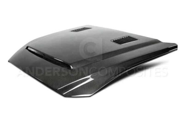 Anderson Composites 15-17 Ford Mustang Super Snake Double Sided Hood - Image 3