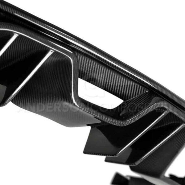Anderson Composites 15-17 Ford Mustang Type-AR Rear Diffuser Quad Tip - Image 3