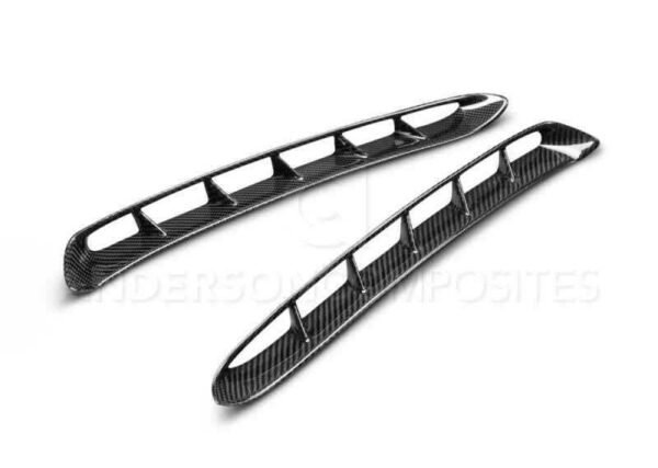 Anderson Composites 15-17 Mustang Carbon Fiber GT350 Style Fender Vent Inserts (Only Fit AC Fenders) - Image 2