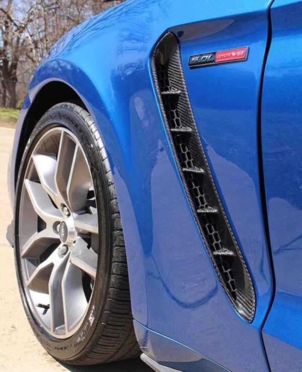Anderson Composites 15-17 Mustang Carbon Fiber GT350 Style Fender Vent Inserts (Only Fit AC Fenders) - Image 4