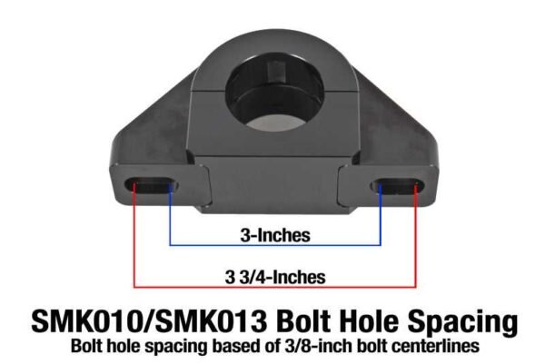 BMR Universal 1.375in Billet Aluminum Sway Bar Mount Mount (Delrin) - Black - Image 2