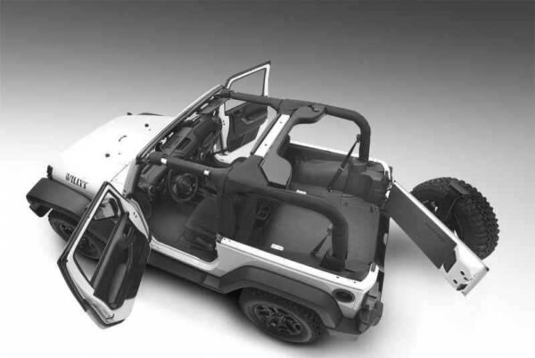 BedRug 07-10 Jeep JK 2Dr Rear 5pc BedTred Cargo Kit (Incl Tailgate & Tub Liner) - Image 4