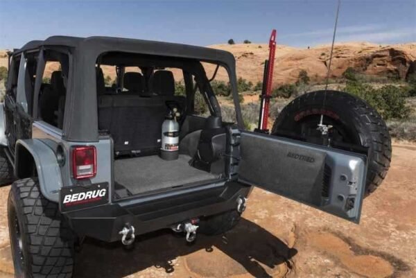 BedRug 07-10 Jeep JK Unlimited 4Dr Rear 5pc BedTred Cargo Kit (Incl Tailgate & Tub Liner) - Image 3