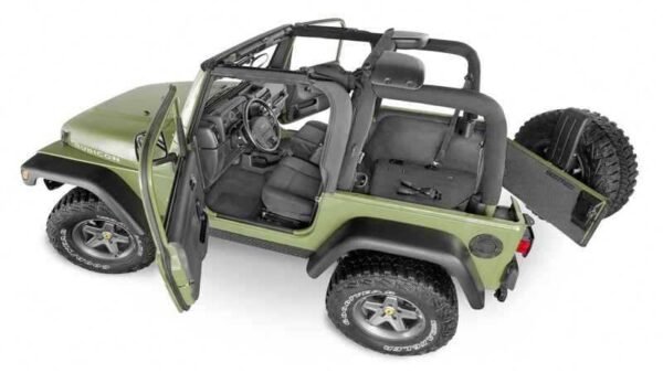 BedRug 2018+ Jeep JL 4 Door BedTred 4pc Rear Cargo Kit (w/o Gap Hider)