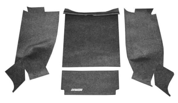 BedRug 81-86 Jeep CJ-7 Rear Kit w/o Gussets 4pc Cargo Kit (Incl Tailgate & Cargo Liner) - Image 2