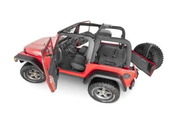 BedRug 97-06 Jeep TJ Front 3pc Floor Kit (w/Center Console) - Incl Heat Shields - Image 4