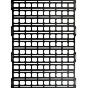 BuiltRight Industries 16in x 23.5in Tech Plate Steel Mounting Panel - Black