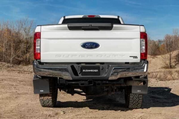 Bushwacker 17-20 Ford F-250/F-350 Trail Armor Rear Mud Flaps (Fits Pocket Style Flares) - Image 4