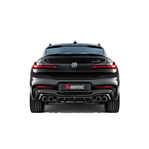 Akrapovic 2019+ BMW X4M Rear Carbon Fiber Diffuser - High Gloss - Image 3
