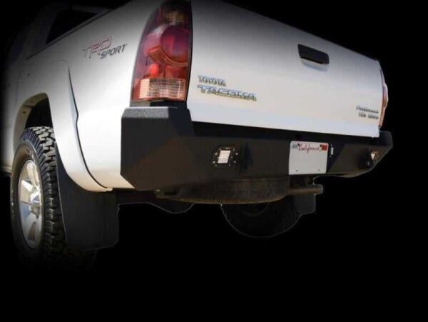DV8 Offroad 05-15 Toyota Tacoma Rear Bumper - Black Powdercoat - Image 4
