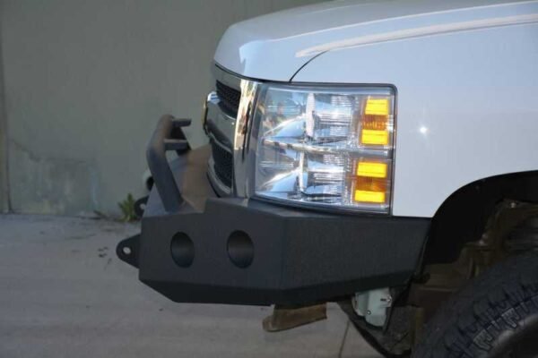 DV8 Offroad 07-13 Chevrolet Silverado 1500 Front Bumper - Black Powdercoat - Image 9