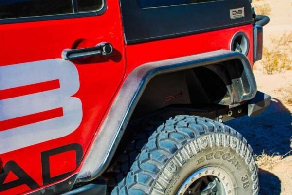 DV8 Offroad 07-18 Jeep Wrangler JK Front & Rear Flat Tube Fenders - Image 4