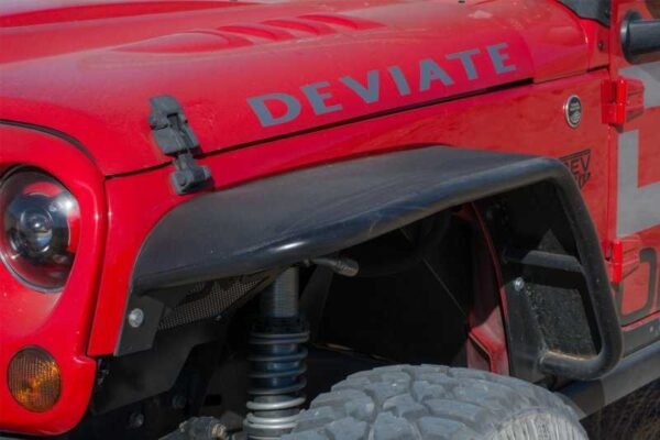 DV8 Offroad 07-18 Jeep Wrangler JK Front & Rear Flat Tube Fenders - Image 5