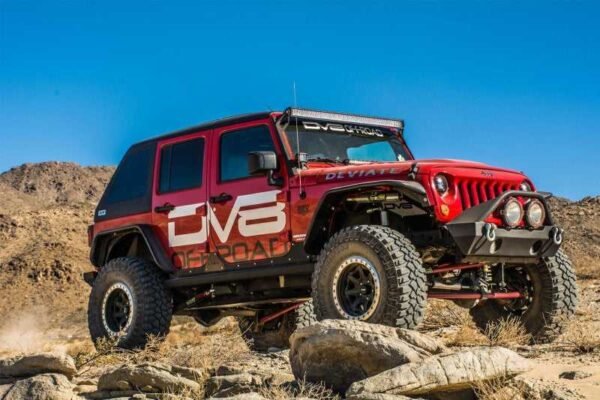 DV8 Offroad 07-18 Jeep Wrangler JK Front & Rear Flat Tube Fenders - Image 6