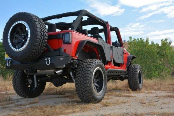 DV8 Offroad 07-18 Jeep Wrangler JK Front & Rear Slim Fenders - Image 2