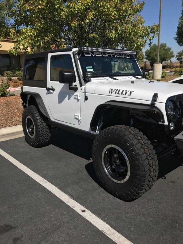 DV8 Offroad 07-18 Jeep Wrangler JK Front & Rear Slim Fenders - Image 4