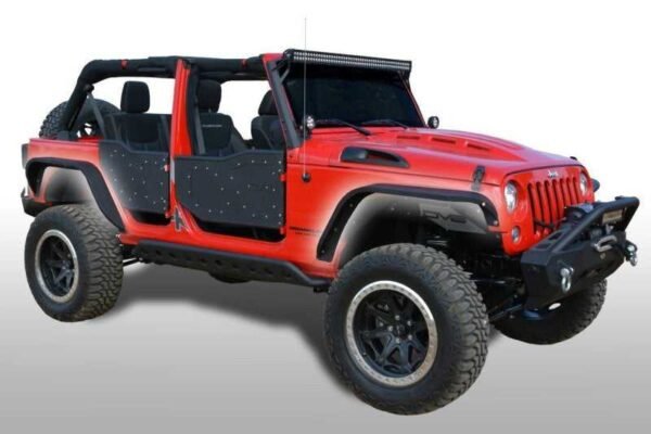 DV8 Offroad 07-18 Jeep Wrangler JK Front & Rear Slim Fenders - Image 5