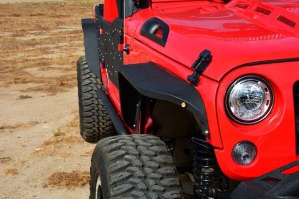DV8 Offroad 07-18 Jeep Wrangler JK Front & Rear Slim Fenders - Image 6