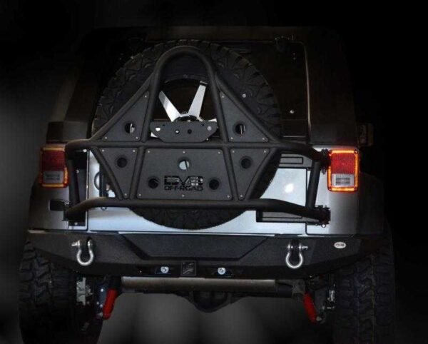 DV8 Offroad 07-18 Jeep Wrangler JK Rear Bumper Full Length - Image 3