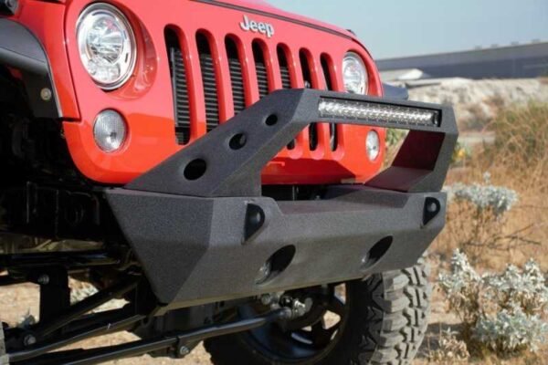 DV8 Offroad 07-18 Jeep Wrangler JK/JL Front Stubby Bumper - Image 4