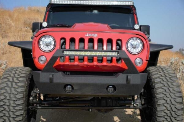 DV8 Offroad 07-18 Jeep Wrangler JK/JL Front Stubby Bumper - Image 6