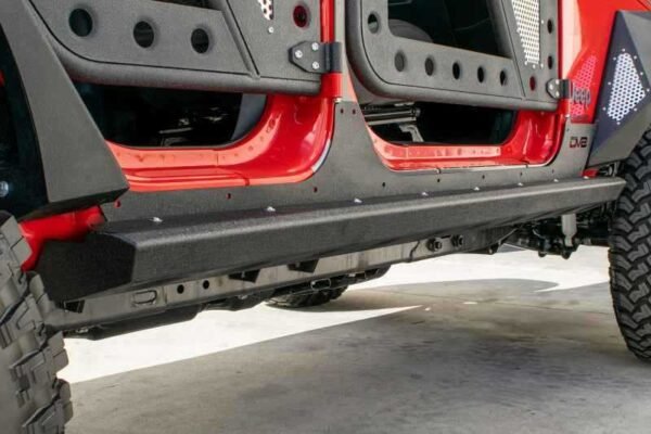 DV8 Offroad 2007-2018 Jeep Wrangler JK (2-door) Frame Mounted Sliders - Image 2