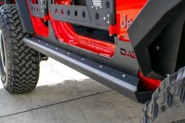 DV8 Offroad 2007-2018 Jeep Wrangler JK (2-door) Frame Mounted Sliders - Image 4