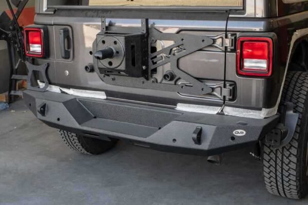 DV8 Offroad 2018+ Jeep Wrangler JL Tailgate Mounted Tire Carrier - Image 3