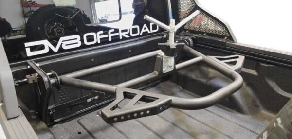 DV8 Offroad 2019+ Jeep Gladiator In-Bed Adjustable Tire Carrier - Image 2