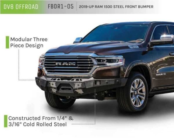 DV8 Offroad 2019+ RAM 1500 Front Winch Bumper - Image 6