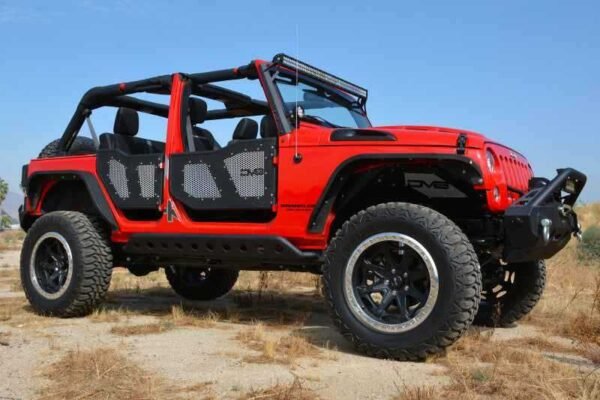 DV8 Offroad Aluminum Mesh Inserts For Front JK Rock Doors - Image 2