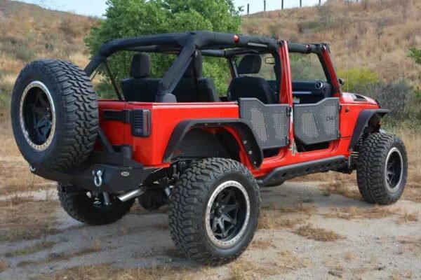 DV8 Offroad Aluminum Mesh Inserts For Front JK Rock Doors - Image 3