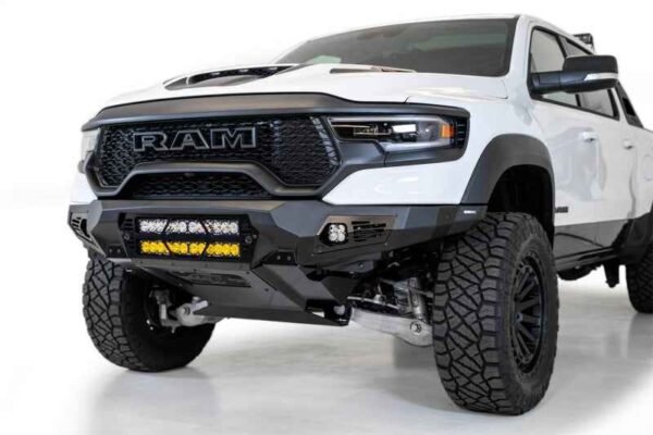 Addictive Desert Designs 2021 Dodge RAM 1500 TRX Bomber Front Bumper (20in Lights) - Image 3
