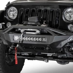 F951232080103 Addictive Desert Designs 07-18 Jeep Wrangler JK Stealth Fighter Front Bumper w/ Winch Mount