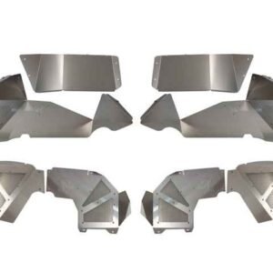 Fishbone Offroad 2018+ Jeep Wrangler JL Front/Rear Set of 4 Aluminum Raw Inner Fenders